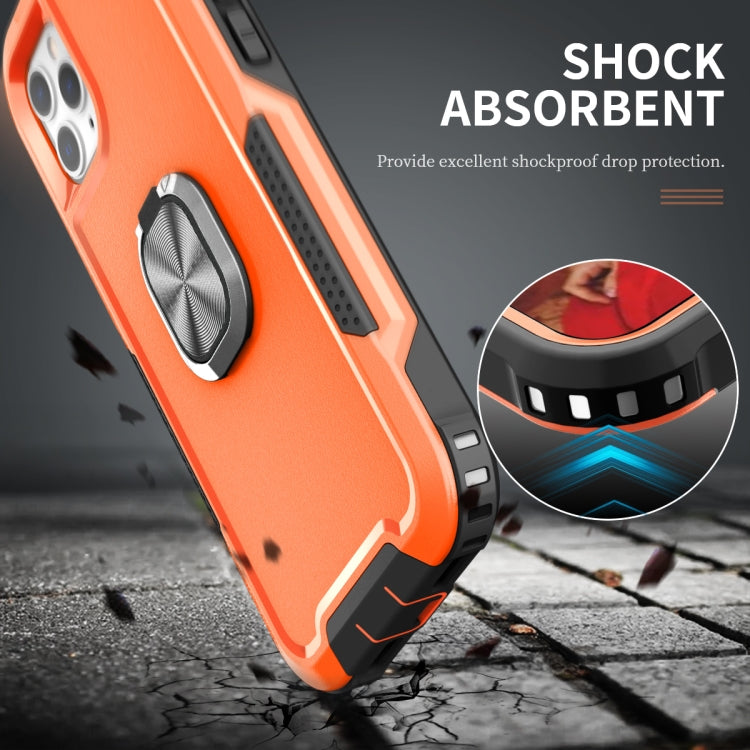 3 in 1 PC + TPU Phone Case with Ring Holder, For iPhone 11 Pro Max, For iPhone XR, For iPhone XS Max, For iPhone 13 mini