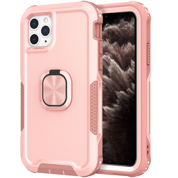 3 in 1 PC + TPU Phone Case with Ring Holder, For iPhone 11 Pro Max, For iPhone XR, For iPhone XS Max, For iPhone 13 mini