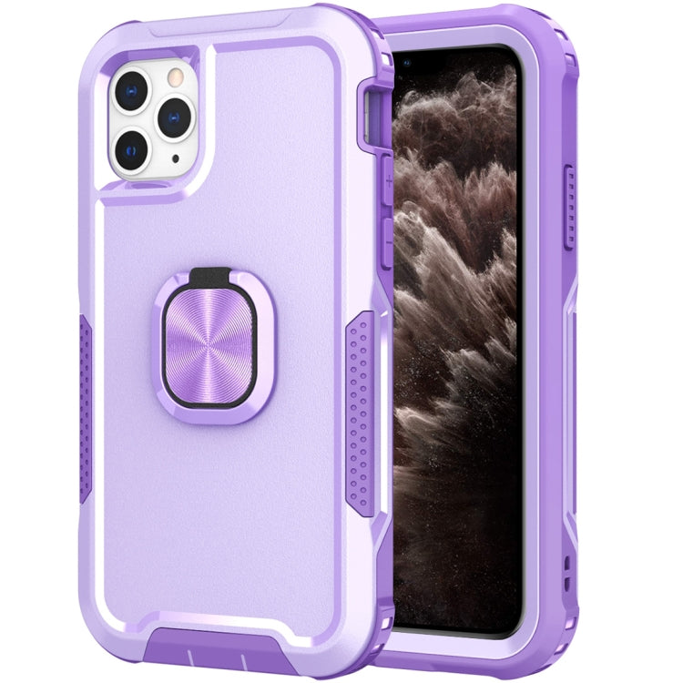 3 in 1 PC + TPU Phone Case with Ring Holder, For iPhone 11 Pro Max, For iPhone XR, For iPhone XS Max, For iPhone 13 mini