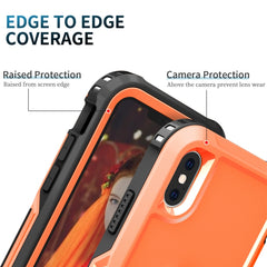 3 in 1 PC + TPU Phone Case with Ring Holder, For iPhone X & XS, For iPhone XR, For iPhone XS Max, For iPhone 13 mini, For iPhone 12 mini