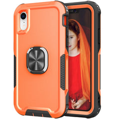 3 in 1 PC + TPU Phone Case with Ring Holder, For iPhone X & XS, For iPhone XR, For iPhone XS Max, For iPhone 13 mini, For iPhone 12 mini