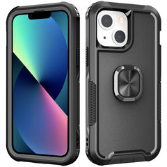 3 in 1 PC + TPU Phone Case with Ring Holder, For iPhone X & XS, For iPhone XR, For iPhone XS Max, For iPhone 13 mini, For iPhone 12 mini