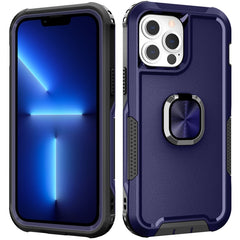 3 in 1 PC + TPU Phone Case with Ring Holder, For iPhone 13 Pro Max, For iPhone 12 Pro Max, For iPhone 13 Pro, For iPhone 13, For iPhone 12 / 12 Pro