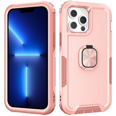 3 in 1 PC + TPU Phone Case with Ring Holder, For iPhone 13 Pro Max, For iPhone 12 Pro Max, For iPhone 13 Pro, For iPhone 13, For iPhone 12 / 12 Pro