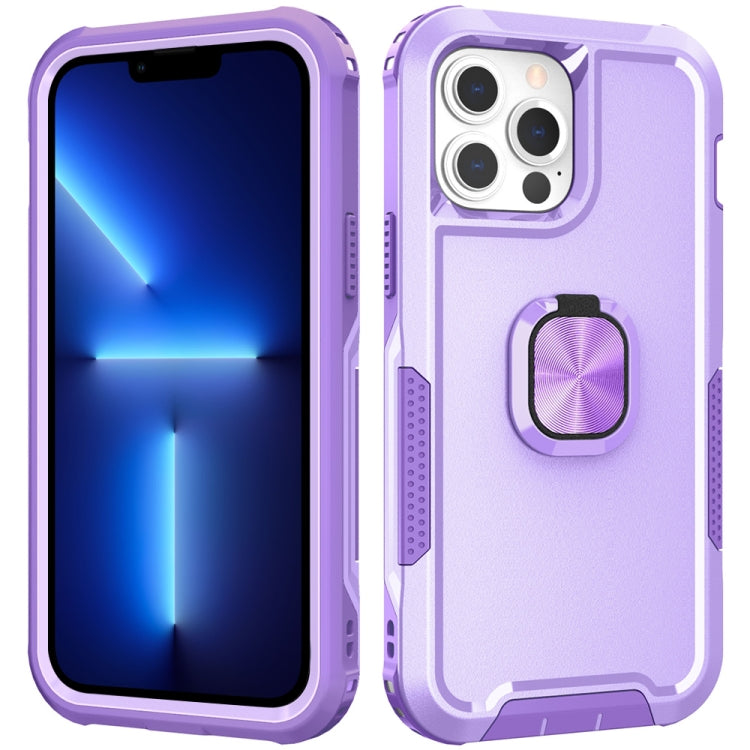 3 in 1 PC + TPU Phone Case with Ring Holder