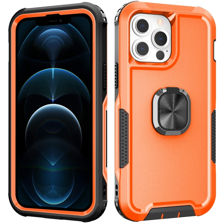 3 in 1 PC + TPU Phone Case with Ring Holder, For iPhone 13 Pro Max, For iPhone 12 Pro Max, For iPhone 13 Pro, For iPhone 13