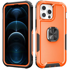 3 in 1 PC + TPU Phone Case with Ring Holder, For iPhone 13 Pro Max, For iPhone 12 Pro Max, For iPhone 13 Pro, For iPhone 13, For iPhone 12 / 12 Pro