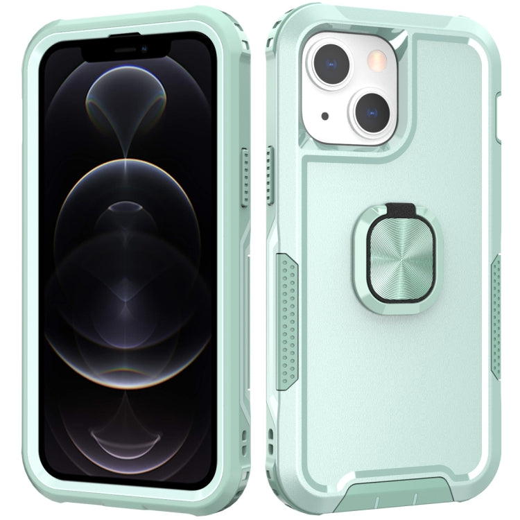 3 in 1 PC + TPU Phone Case with Ring Holder, For iPhone 12 / 12 Pro