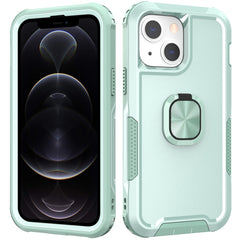 3 in 1 PC + TPU Phone Case with Ring Holder, For iPhone 13 Pro Max, For iPhone 12 Pro Max, For iPhone 13 Pro, For iPhone 13, For iPhone 12 / 12 Pro