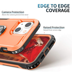 3 in 1 PC + TPU Phone Case with Ring Holder, For iPhone 12 / 12 Pro
