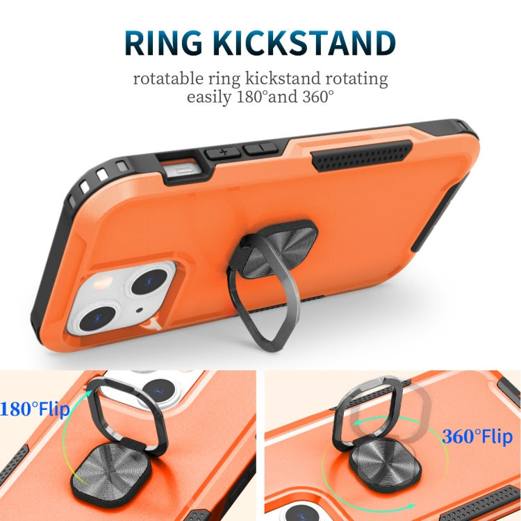 3 in 1 PC + TPU Phone Case with Ring Holder, For iPhone 12 / 12 Pro