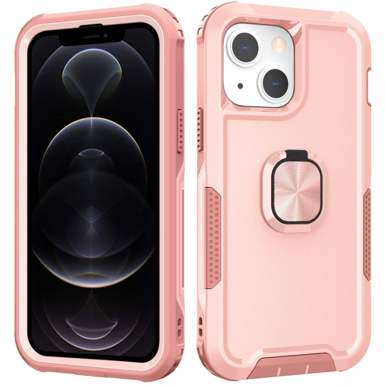 3 in 1 PC + TPU Phone Case with Ring Holder, For iPhone 12 / 12 Pro
