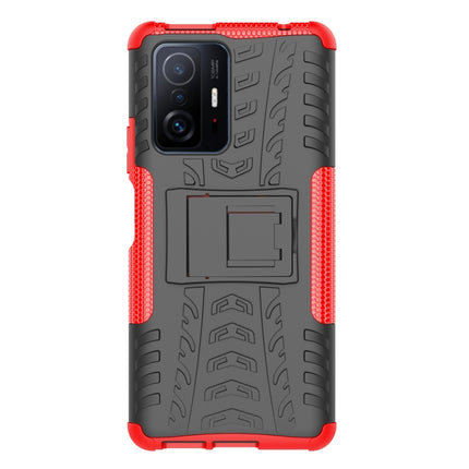 Tire Texture TPU + PC Phone Case with Holder, For Xiaomi Mi 11T, For Nokia G300, For Samsung Galaxy S22 Ultra 5G