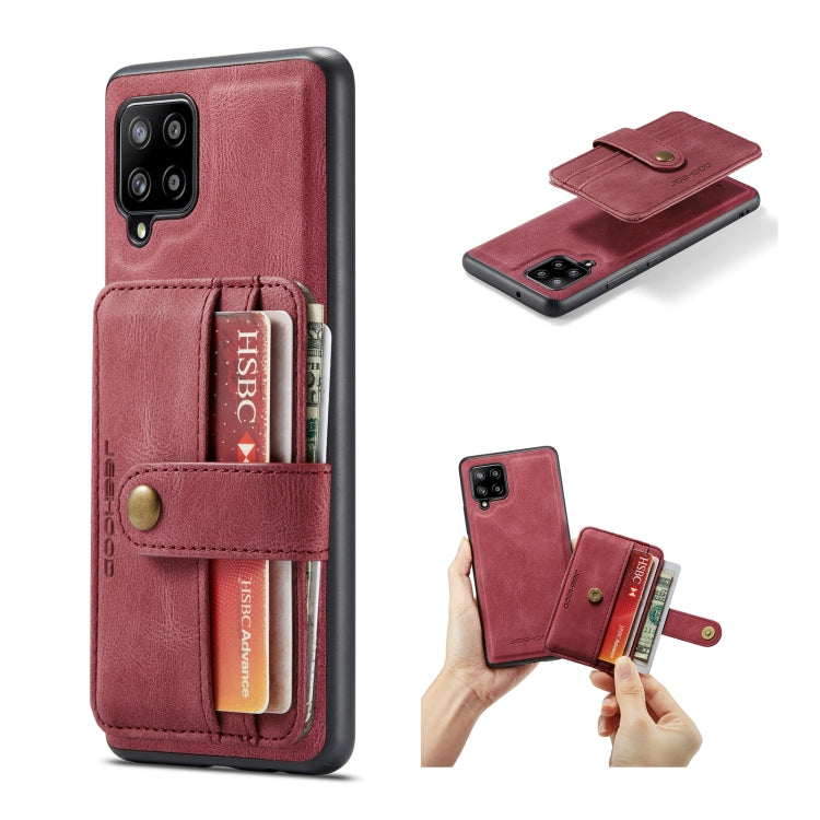 JEEHOOD RFID Blocking Anti-Theft Magnetic PU + TPU Phone Case with Card Slot, For Samsung Galaxy A32 5G, For Samsung Galaxy A12 5G, For Samsung Galaxy A52 5G / 4G, For Samsung Galaxy A72 5G / 4G, For Samsung Galaxy A71 5G, For Samsung Galaxy Note20 Ult...