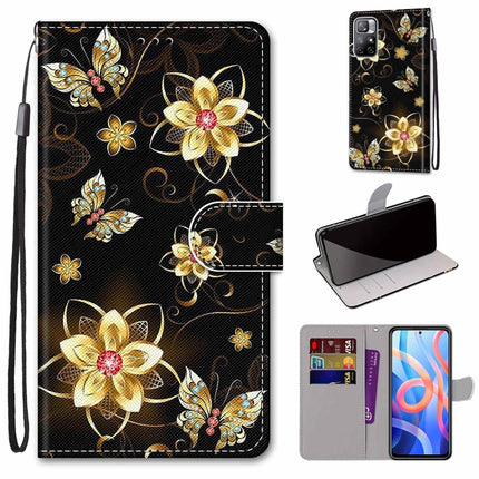 Coloured Drawing Cross Texture Horizontal Flip Leather Phone Case with Holder & Card Slots & Wallet & Lanyard, For Xiaomi Redmi Note 11