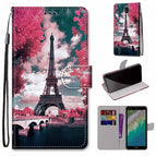 For Nokia C01 Plus / Pink Flower Tower Bridge