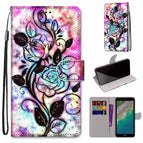 For Nokia C01 Plus / Color Bottom Hollow Flower