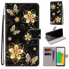 For Samsung Galaxy A03 Core / Gold Diamond Butterfly