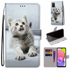 For Samsung Galaxy A03s 166mm Version / Small Grey Cat