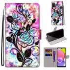 For Samsung Galaxy A03s 166mm Version / Color Bottom Hollow Flower