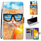 For Samsung Galaxy A13 4G / Cat Drinking Soda