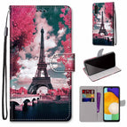 For Samsung Galaxy A13 5G / Pink Flower Tower Bridge