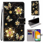 For Samsung Galaxy A13 5G / Gold Diamond Butterfly