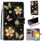 For Samsung Galaxy A33 5G / Gold Diamond Butterfly