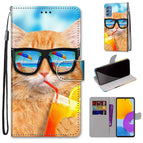 For Samsung Galaxy M52 5G / Cat Drinking Soda