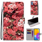 For Samsung Galaxy M52 5G / Pink Rose Garden