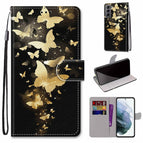 For Samsung Galaxy S22 5G / Golden Butterfly Group