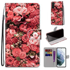 For Samsung Galaxy S22+ 5G / Pink Rose Garden