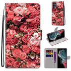 For Samsung Galaxy S22 Ultra 5G / Pink Rose Garden