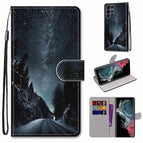 For Samsung Galaxy S22 Ultra 5G / Mountain Road Starry Sky
