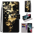 For Samsung Galaxy S22 Ultra 5G / Golden Butterfly Group