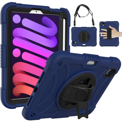 Funda híbrida de silicona para tableta con soporte, correa para la mano y correa para el hombro, para iPad mini 6 / mini 2024
