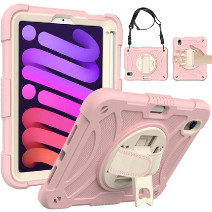 Funda híbrida de silicona para tableta con soporte, correa para la mano y correa para el hombro, para iPad mini 6 / mini 2024
