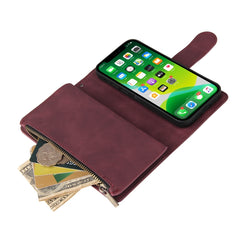 Multifunctional Phone Leather Case with Card Slot & Holder & Zipper Wallet & Photo Frame, For iPhone 13 mini, For iPhone 13, For iPhone 13 Pro, For iPhone 13 Pro Max