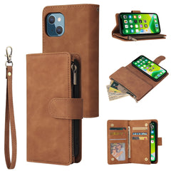 Multifunctional Phone Leather Case with Card Slot & Holder & Zipper Wallet & Photo Frame, For iPhone 13 mini, For iPhone 13, For iPhone 13 Pro, For iPhone 13 Pro Max