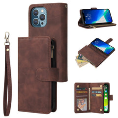 Multifunctional Phone Leather Case with Card Slot & Holder & Zipper Wallet & Photo Frame, For iPhone 13 mini, For iPhone 13, For iPhone 13 Pro, For iPhone 13 Pro Max