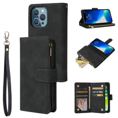 Multifunctional Phone Leather Case with Card Slot & Holder & Zipper Wallet & Photo Frame, For iPhone 13 mini, For iPhone 13, For iPhone 13 Pro, For iPhone 13 Pro Max