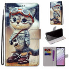 For Motorola Moto G10 / G20 / G30 / Leather Shoes Cat