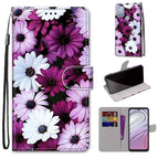 For Motorola Moto G10 / G20 / G30 / Chrysanthemum Pink White Purple