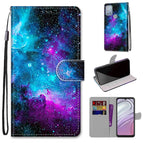 For Motorola Moto G10 / G20 / G30 / Purple Green Starry Sky