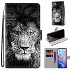 For Xiaomi Redmi Note 11 / Black and White Lion Head