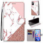 For Xiaomi Redmi Note 11 / Stitching Pink Stone Pattern