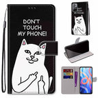 For Xiaomi Redmi Note 11 / Middle Finger White Cat