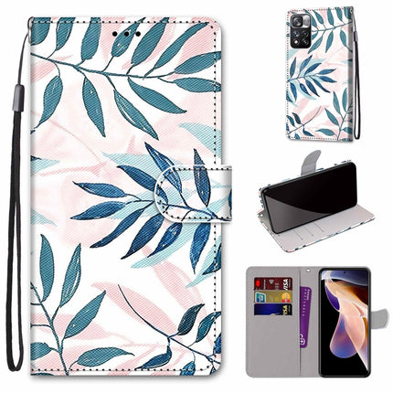 Coloured Drawing Cross Texture Horizontal Flip PU Phone Leather Case with Holder & Card Slots & Wallet & Lanyard(Colorful Layer, For Xiaomi Redmi Note 11 Pro / 11 Pro+ Global