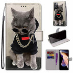 For Xiaomi Redmi Note 11 Pro / 11 Pro+ Global / Golden Chain Grey Cat