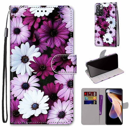 Coloured Drawing Cross Texture Horizontal Flip PU Phone Leather Case with Holder & Card Slots & Wallet & Lanyard(Colorful Layer, For Xiaomi Redmi Note 11 Pro / 11 Pro+ Global